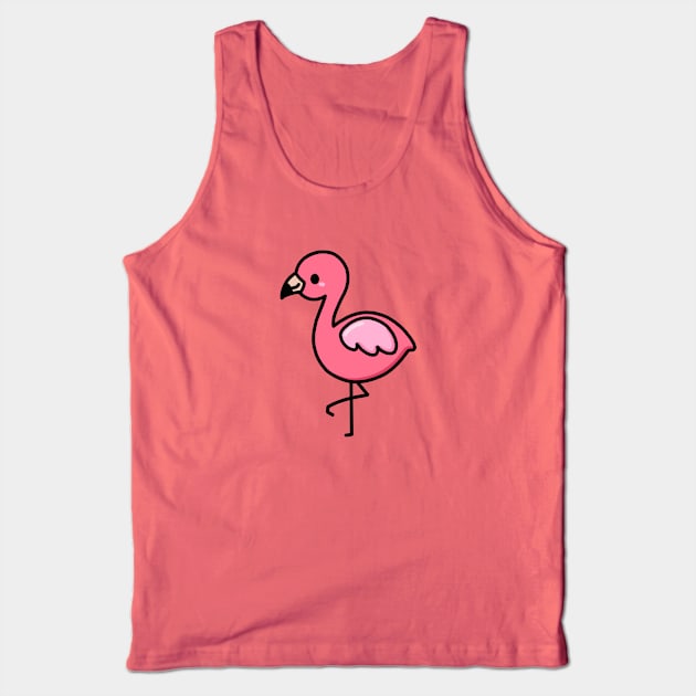 Flamingo Tank Top by littlemandyart